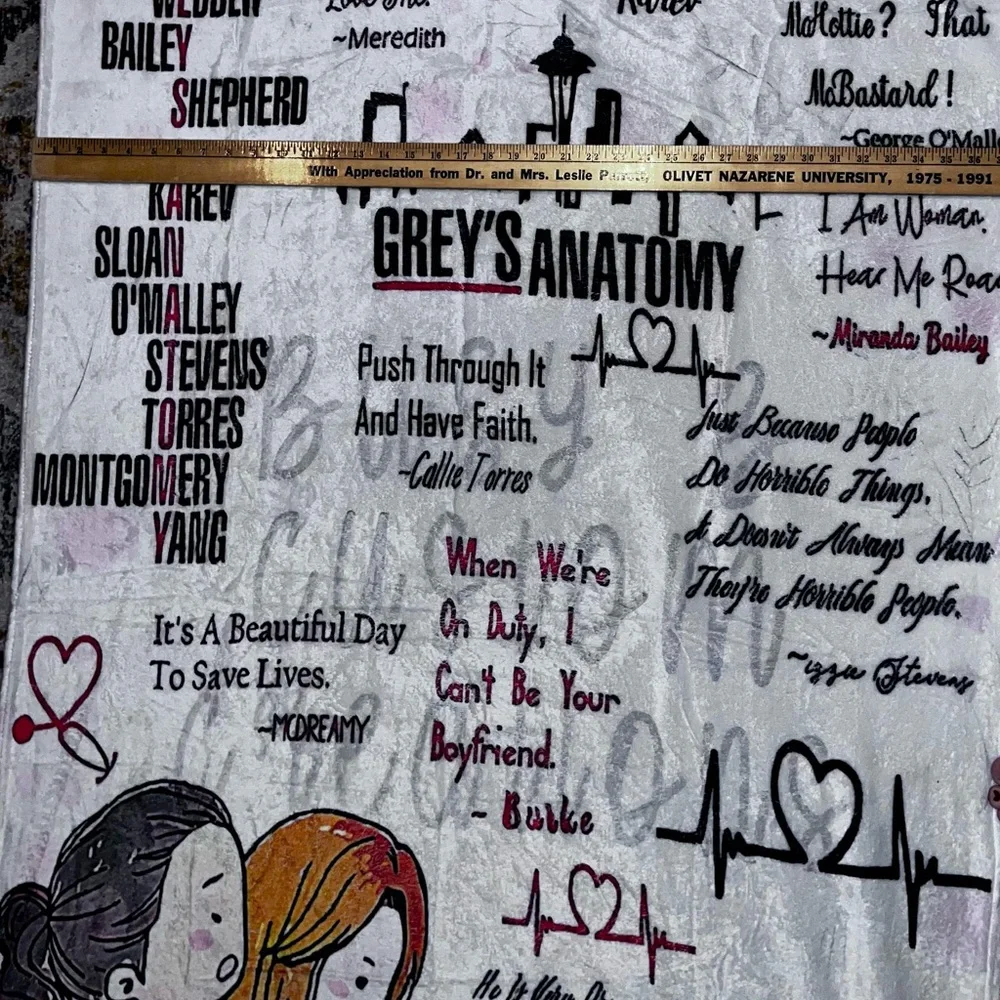Grey’s Anatomy Blanket You are my person Throw Blanket Ultra-Soft Blanket